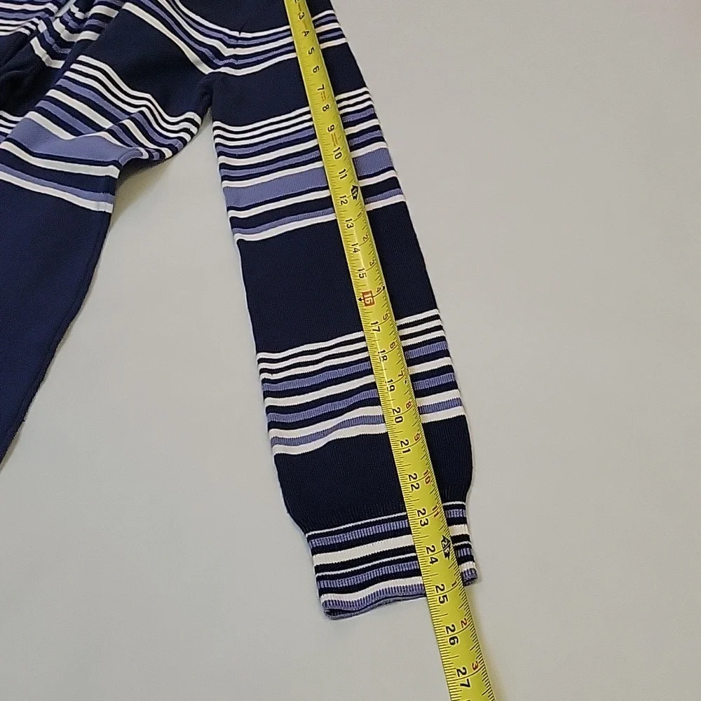 NWOT Free People Movement Blue It's Cold Outside Playsuit Navy Striped Sz XS - Picture 16 of 17